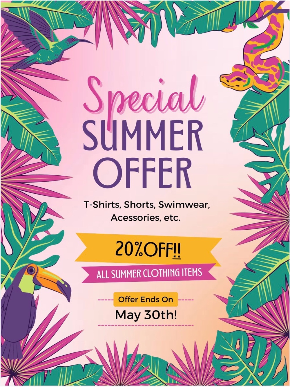 SUMMER SALE!!!